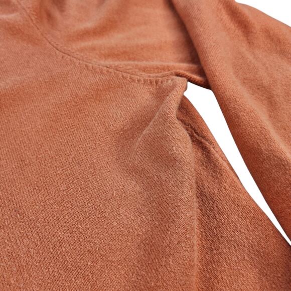 Orange Sweater Cardigan Womens XL Knit Button Up Long Sleeve Comfy All Seasons - Picture 11 of 14